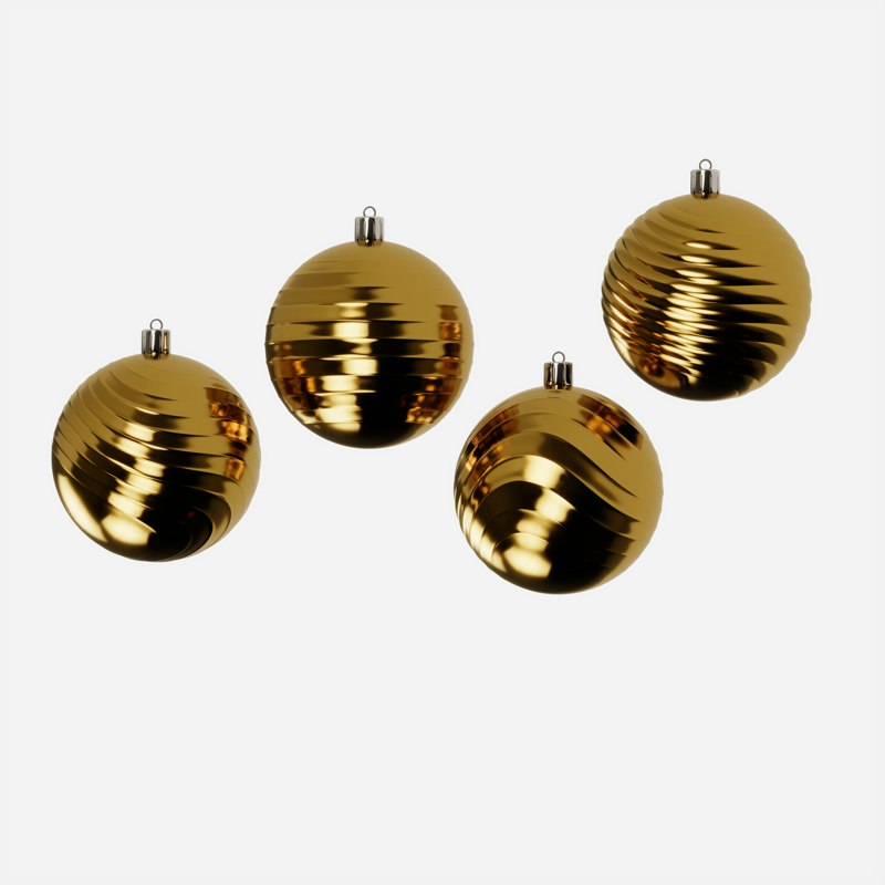 Set Globuri Champagne 12 buc