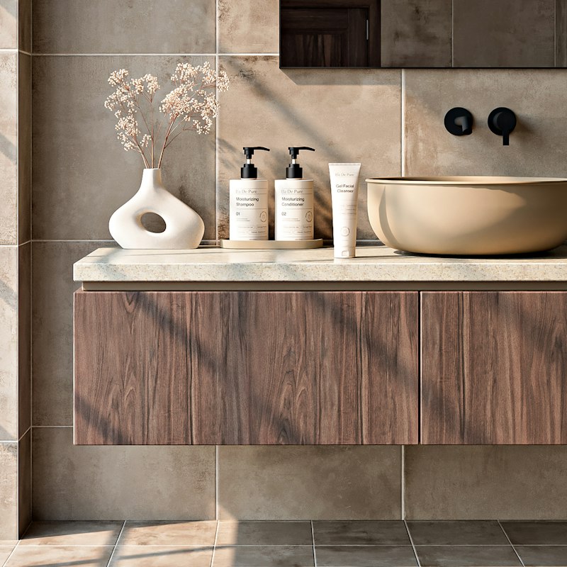 Set Baie Ceramică Neagră